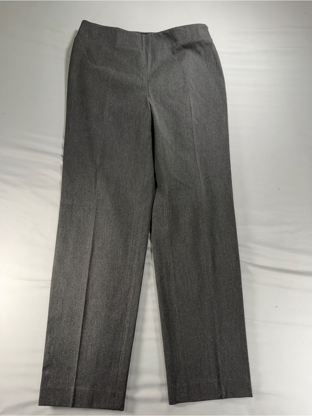 Talbots Classic Side Zip Slim Gray Dress Pants Trousers Womens Sz 8 #1071